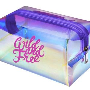 Iridescent Large Wild and Free Zipper Pouch